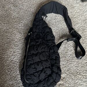 Forever 21 Black Textured Backpack